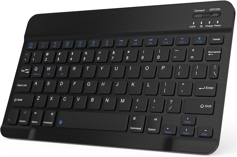 LOOBOAKY Bluetooth Keyboard Compatible with iPad 10th Generation, Rechargeable Portable 10 inch Wireless Keyboard for iPhone, iPad mini, Samsung Tablets Keyboards Ultra-Slim, Travel Office Computer Accessories - Image 1